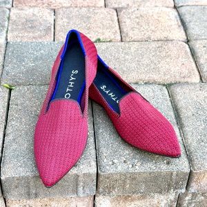 Rothy’s Unicorn Edition Scarlet Tweed the Point Loafer - SZ - 7